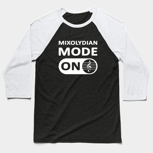 Mixolydian Mode Baseball T-Shirt by TMBTM